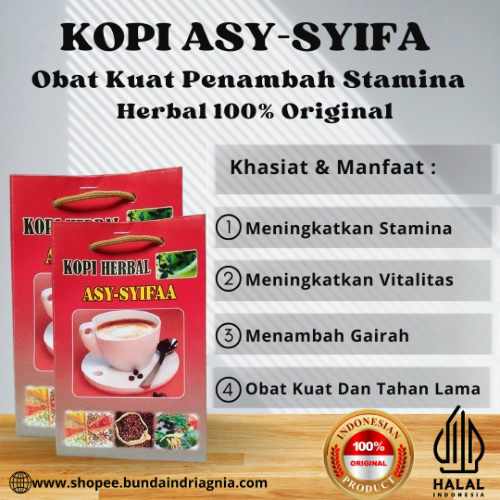 Kopi Herbal Kuat dan Tahan Lama Kopi Herbal As Syifa Kopi Stamina Obat Kuat Kopi Dewasa Tahan Lama