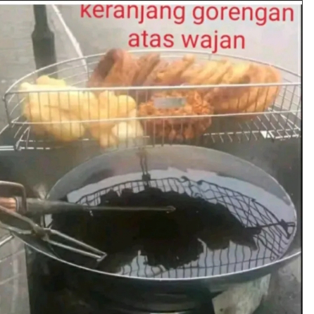 Alat tirisan gorengan / saringan minyak Alat tirisan minyak/ Rak tatakan saringan Panci wajan Tirisa