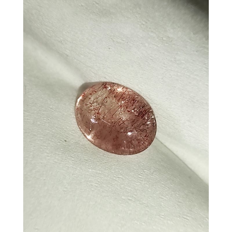 Kecubung Antik Unik Bulu Merah Borneo Kalimantan