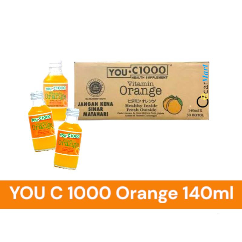 

YOU C1000 ORANGE Lemon 1 Dus isi 30 Botol Beling Vitamin C 140ml