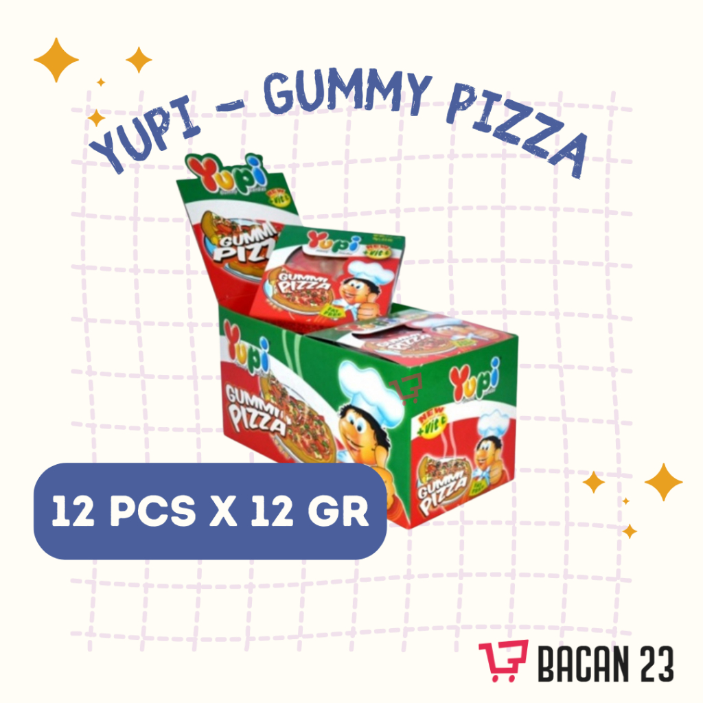 

Yupi Gummy Pizza (12pcs x 12 gr) Yupi Pizza