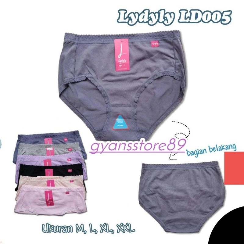 6 pcs Celana dalam LYDYLY L005 MAXI / CD LYDYLY RENDA / celana dalam murah lydyly