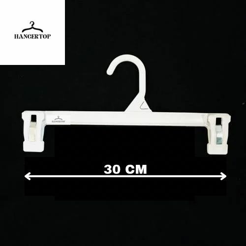 HANGER PLASTIK JEPIT CELANA PLASTIK 30 CM HANGER JEPIT - HANGER JEPIT CELANA - GANTUNGAN BAJU JEPIT 