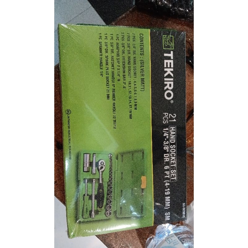 Tekiro kunci Sock set 21 box plastik