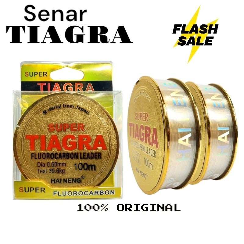 SENAR PANCING TIAGRA SENAR FLUOROCARBON ORIGINAL 100M