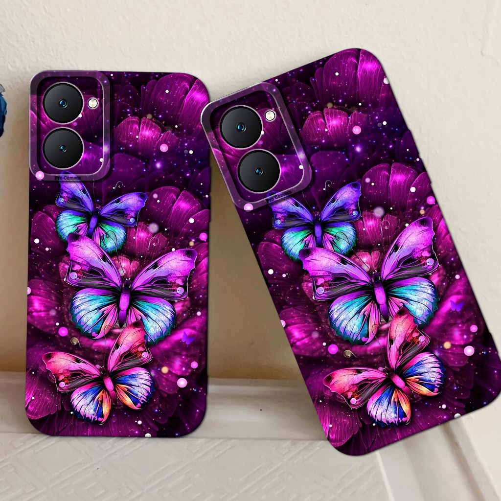SOFTCASE VIVO Y03 Terbaru Motif (BUTTERFLY) Case Vivo Y03 - Case Hp - Casing Hp - Casing Vivo - Kesi
