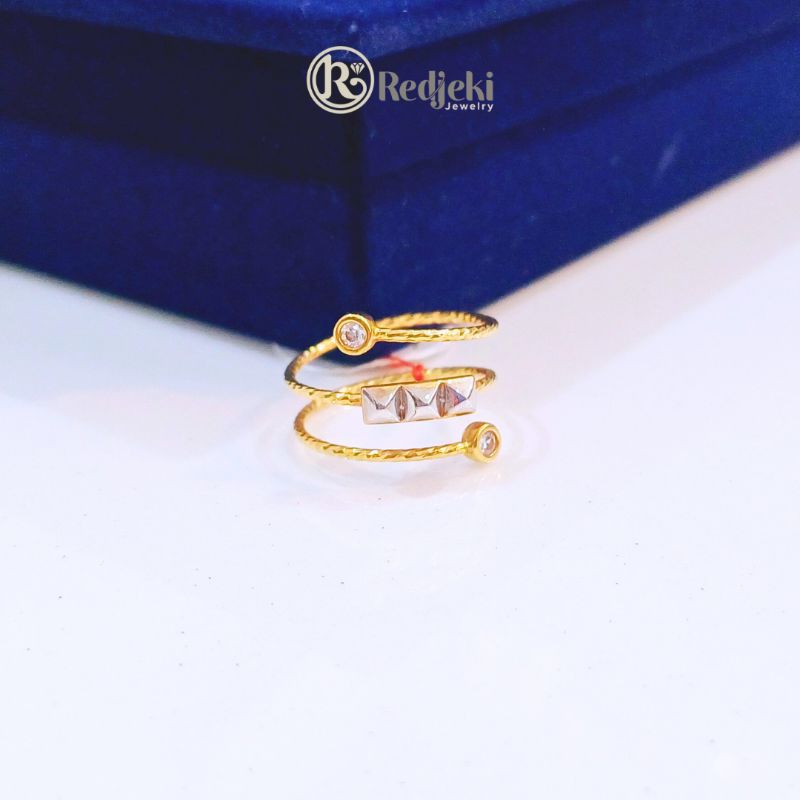 REDJEKI CINCIN EMAS TWISTER KADAR 17KARAT