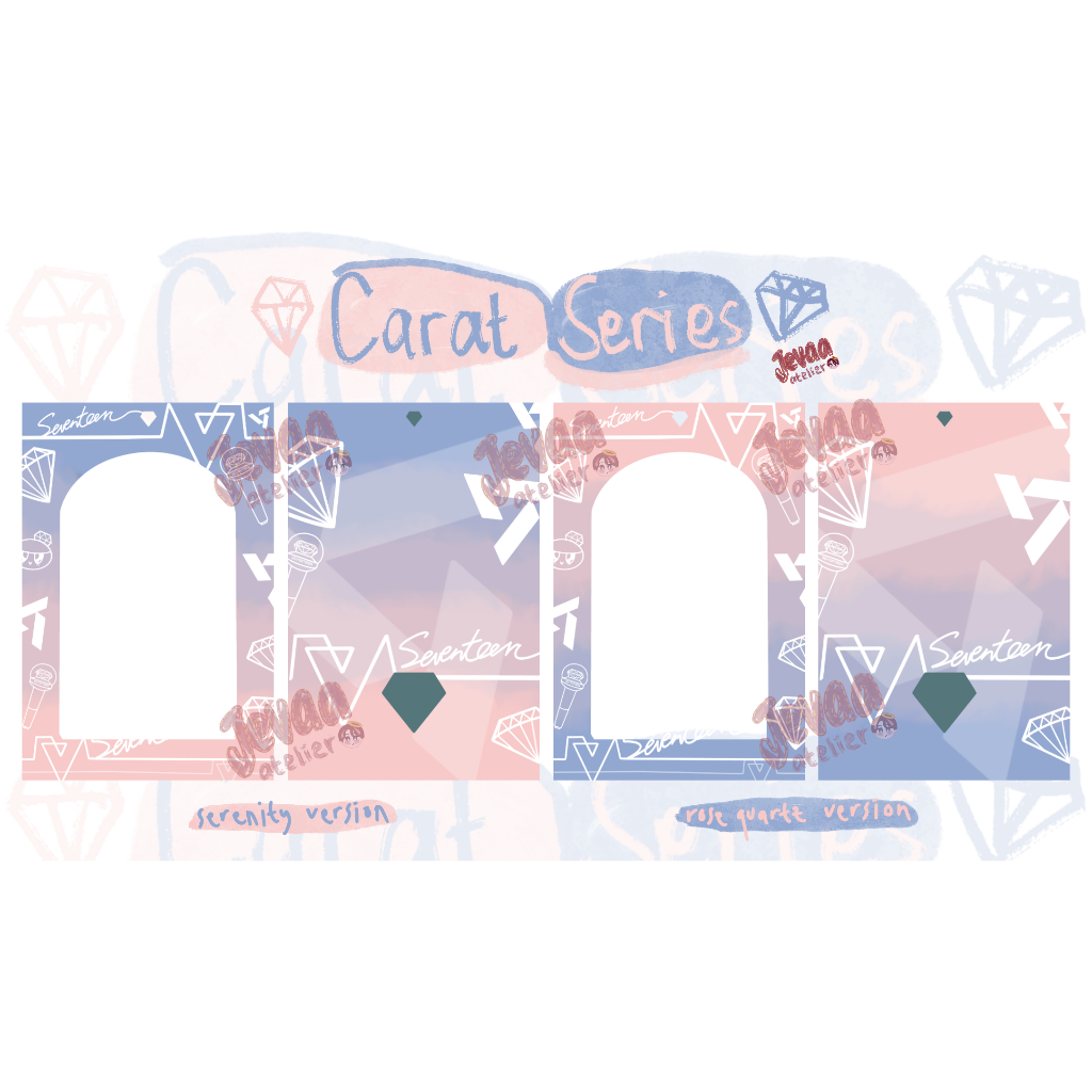 [PO] ACRYLIC PHOTOCARD HOLDER CAHOL SEVENTEEN SVT CARAT SERIES