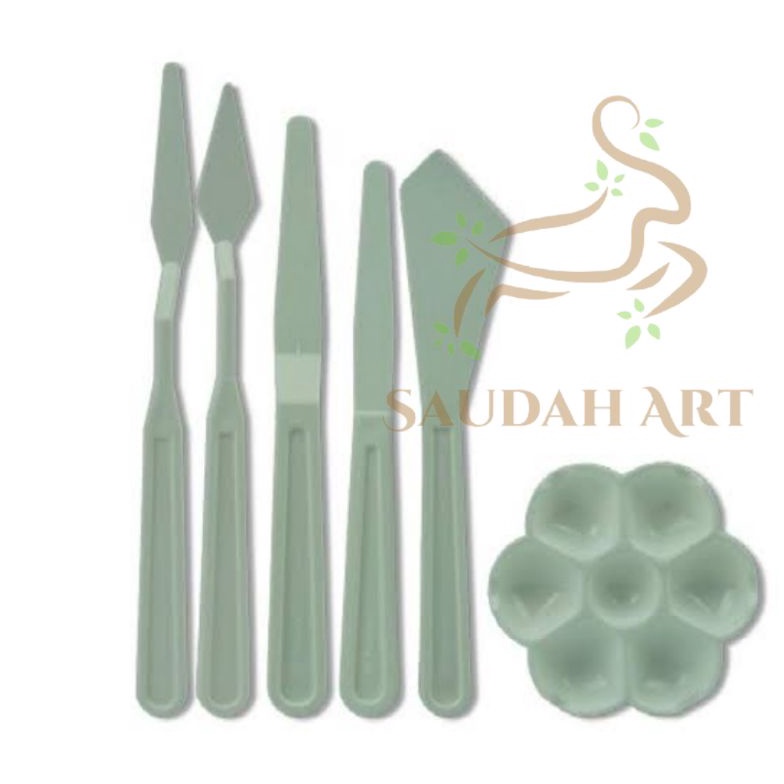 

FLASH SALE palette knife set palet knife pisau lukis BUTTERFLY isi 6 pcs