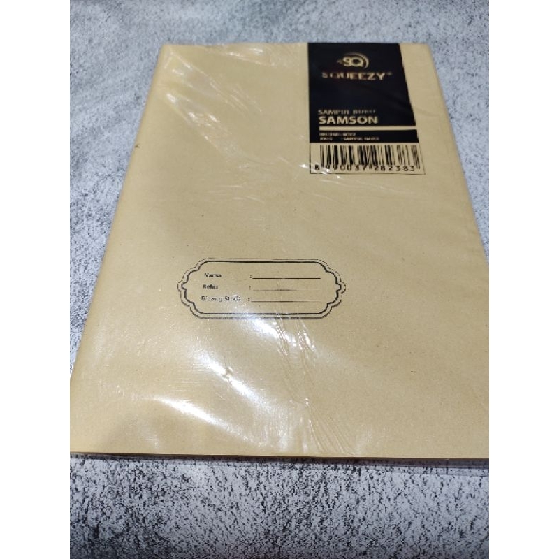 

sampul coklat samson PAKAI NAMA, sampul buku tulis samson