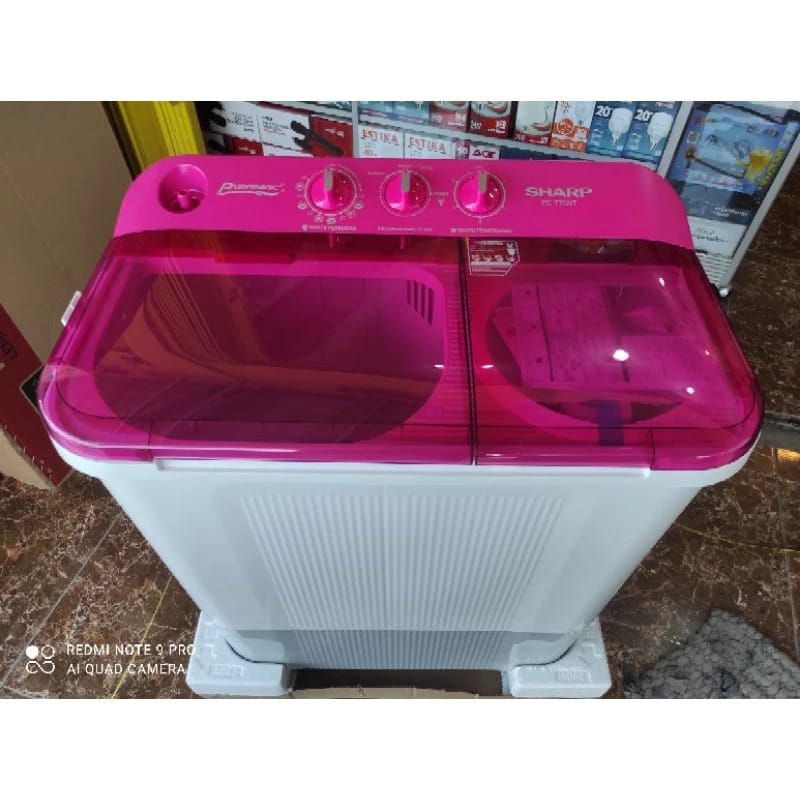 MESIN CUCI SHARP 75NT  7KG MESIN CUCI 2 TABUNG FREE ONGKIR BANDAR LAMPUNG