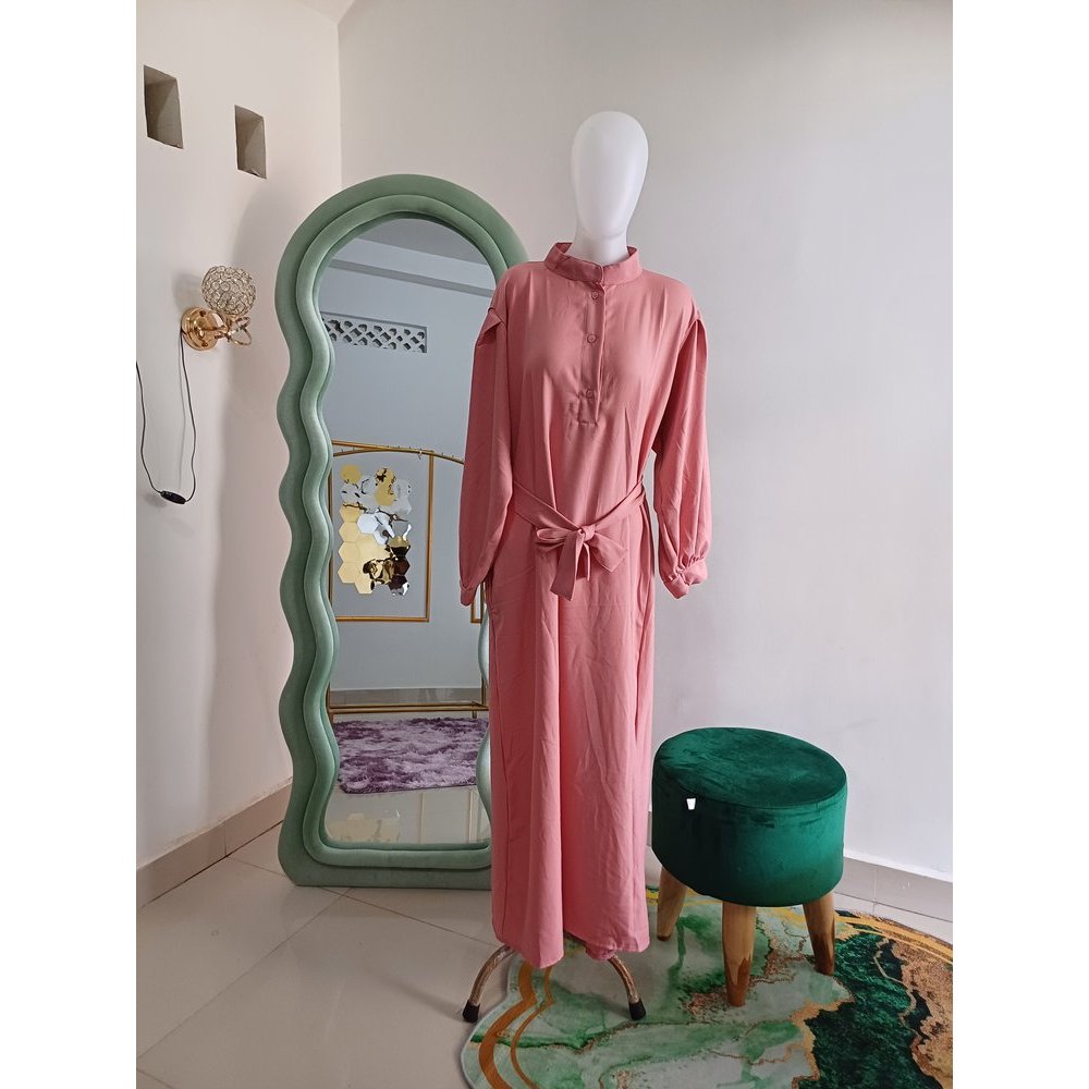 [WITHA] Dress Gamis Pink Salem Wanita