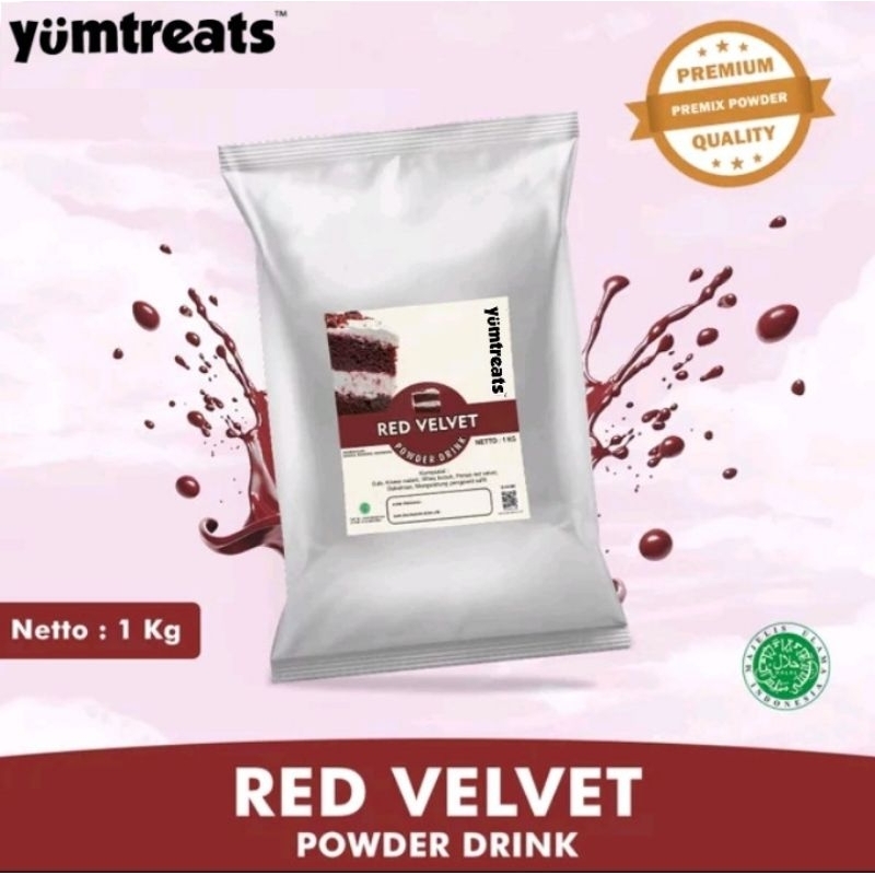 

Minuman bubuk Red valvet Powder Drink Grade A+ - 1kg - Yumstreats