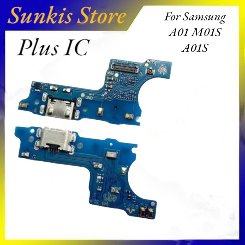 Konektor Charger Samsung A01 M01S A01S + IC Papan Cas PCB Board Charger