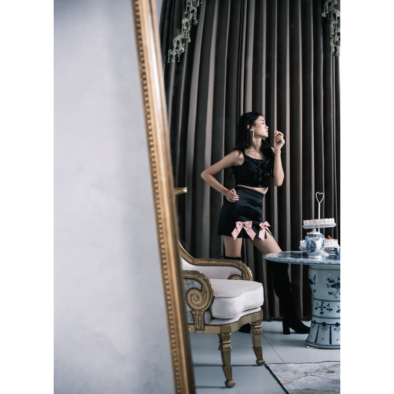 Serene Skirt | Rok Hitam Pendek Wanita | Mini Skirt | Bawahan Wanita