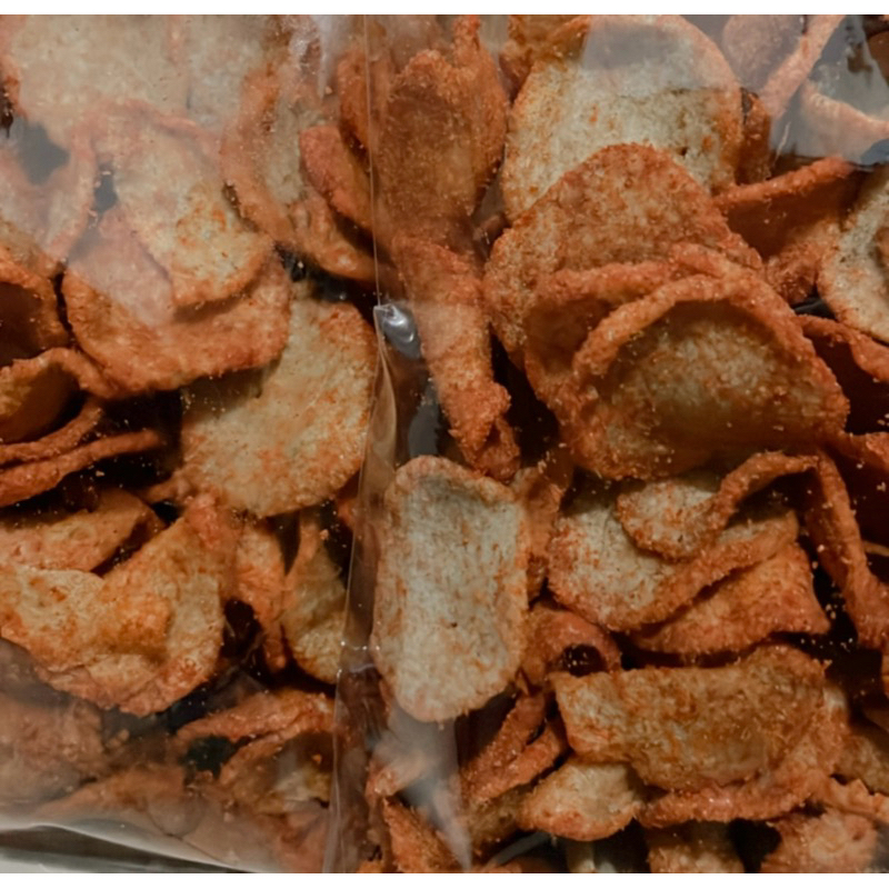 

Keripik Basreng Bulat Pedas / Keripik Basreng Pedas Rasa Ikan (200g)