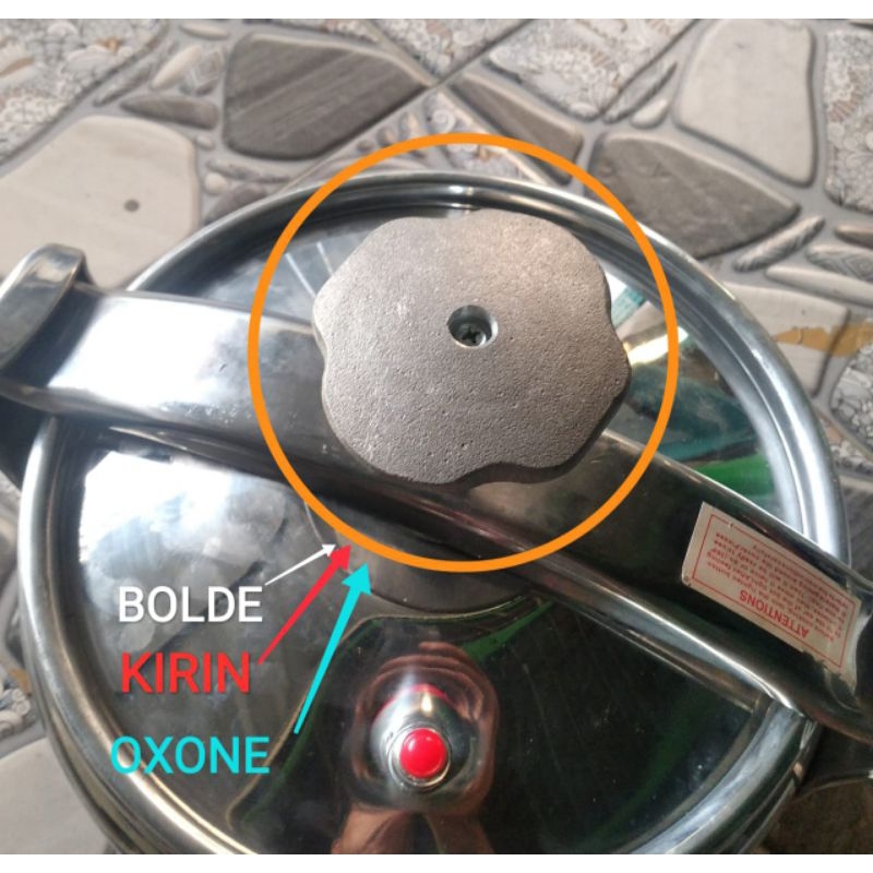 pegangan puteran tutup panci presto oxone