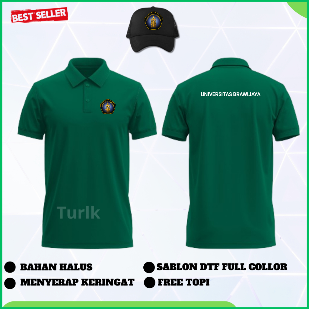 Baju Universitas Brawijaya Baju Polo Universitas Brawijaya Poloshirt Universitas Brawijaya