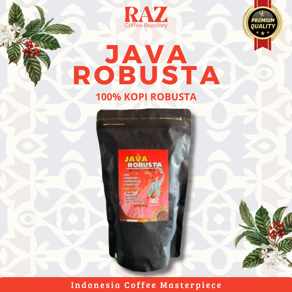 

Java Robusta - Kopi Robusta - 100% Robusta - 200 gr - RAZ Coffee