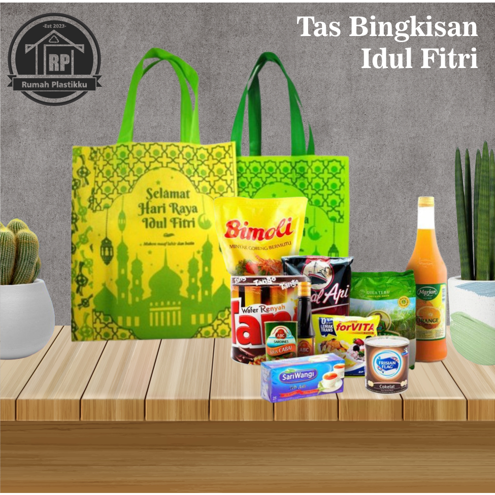 

Goodie Bag Idul Fitri / Tas Bingkisan Idul Fitri / Tas Parcel Idul Fitri / Ukuran 30x40 dan 38x45