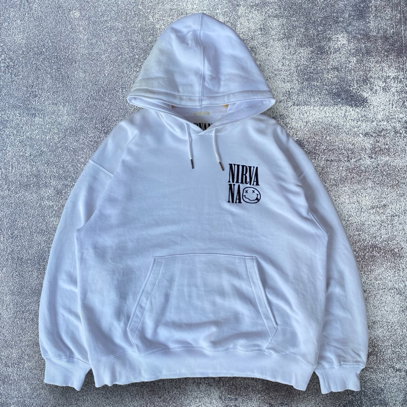 Hoodie GU x Nirvana Second Original Full Tag / Hoodie Pria / Hoodie Wanita