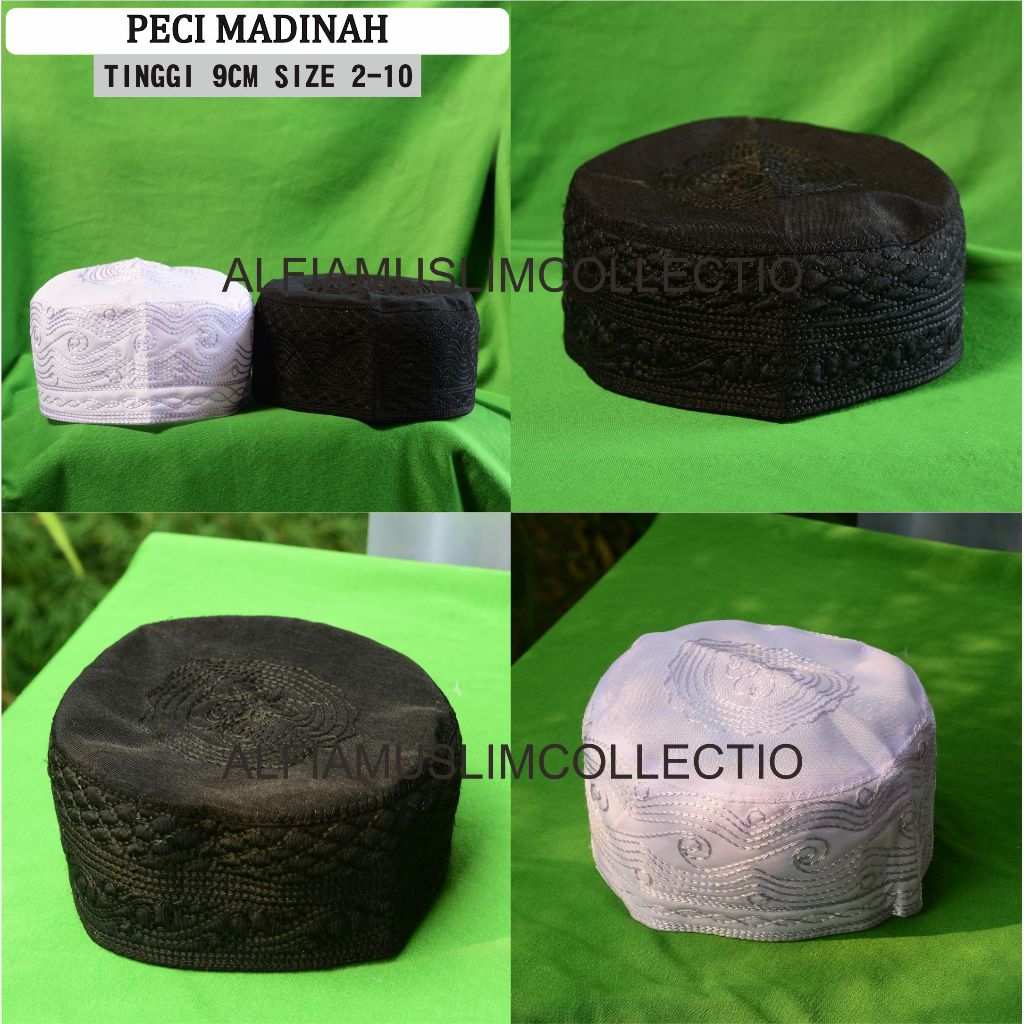 Peci Madinah Peci Haji Kopyah Putih Polos Kopyah Haji