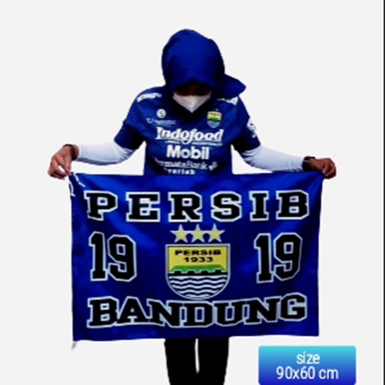1933 BENDERA PERSIB BANDUNG FULL BIRU 1919 NEW DESIGN 90X60 CM