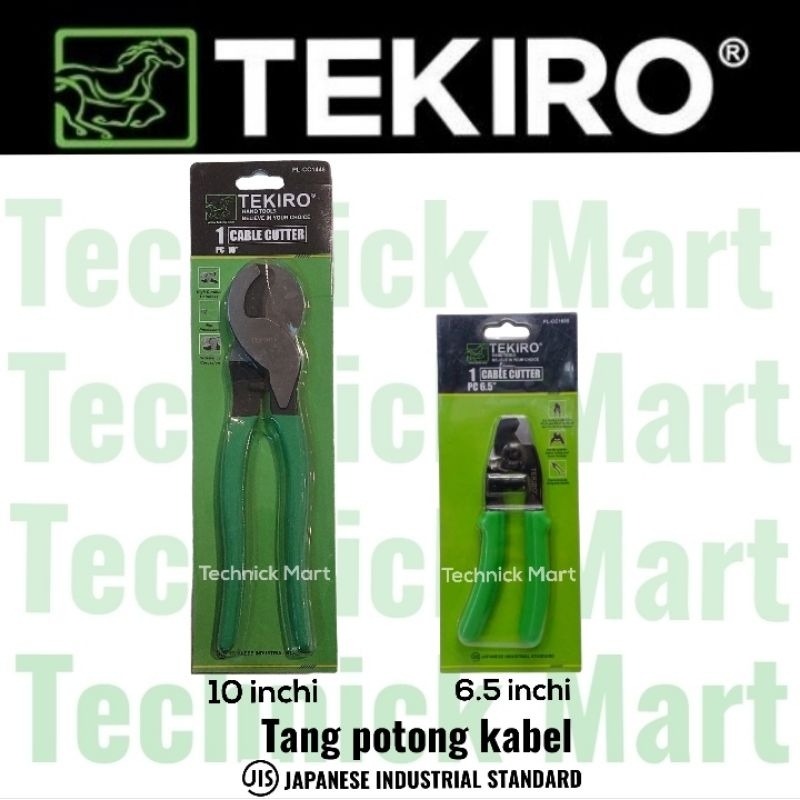 TEKIRO tang potong kabel ukuran 6.5 inchi dan 10 inchi cable cutter