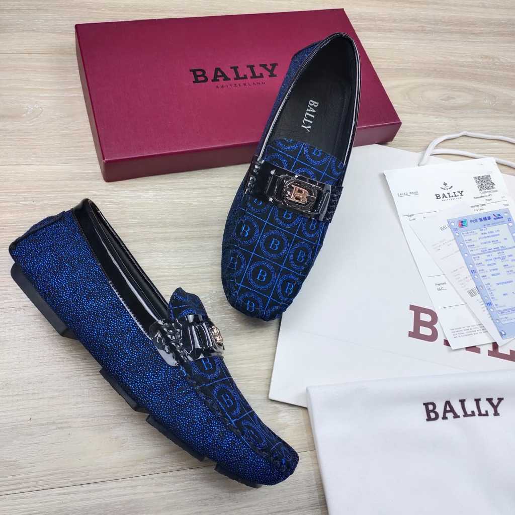 SEPATU PRIA LOAFER BALLY DONGKER KULIT GLITER