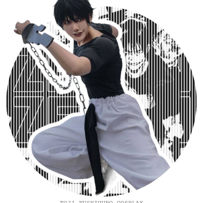 Terbaru PAKET COSPLAY TOJI FUSHIGURO  ANIME JUJUTSU KAISEN JJK