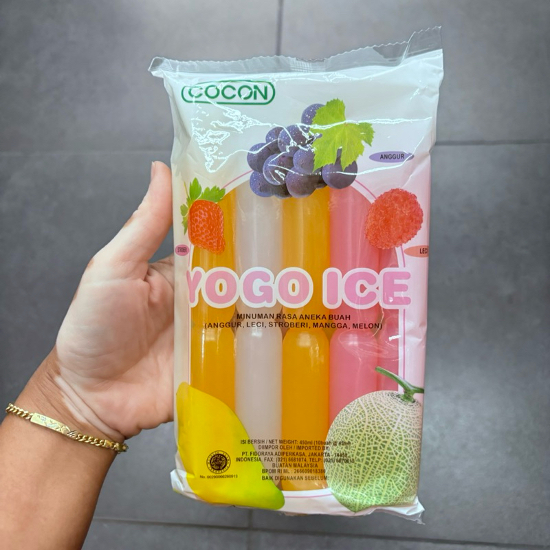 

Cocon Yogo Ice With Milk dan Juice Buah 450ml ( 10 buah @45ml )