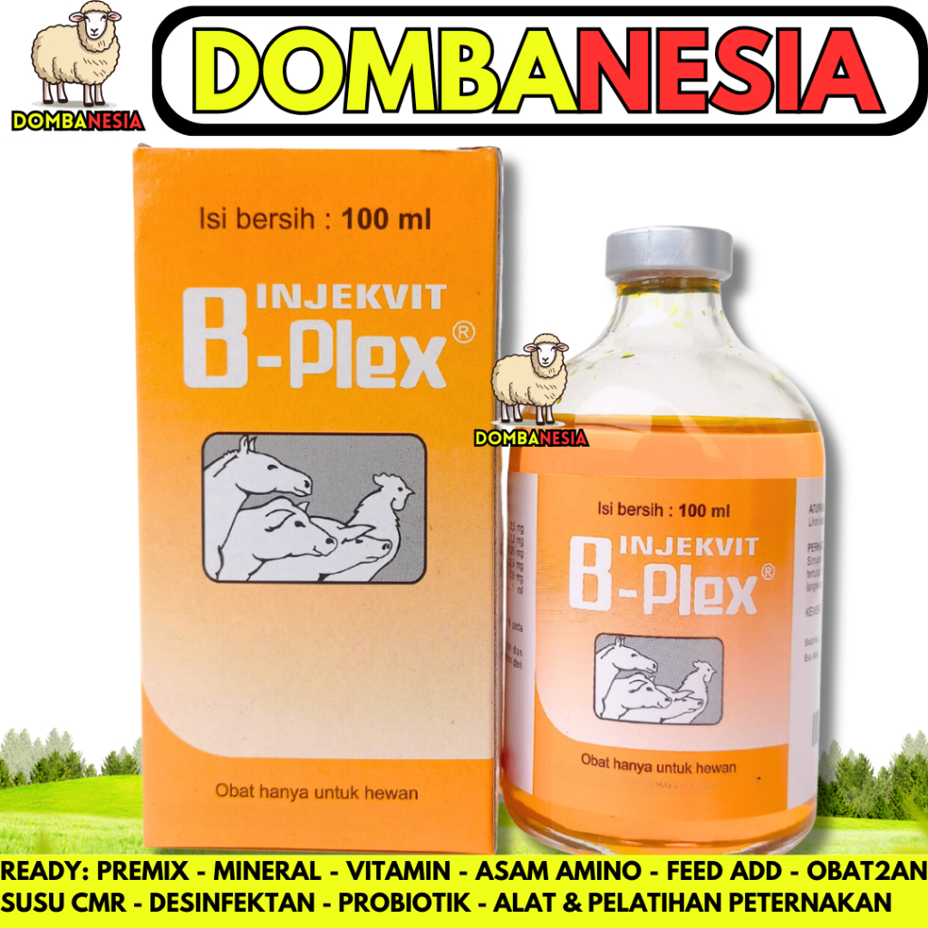 INJEKVIT B PLEX 100ML MEDION - Vitamin B Kompleks Hewan - Vitamin B Complex Hewan - Vitamin B Comple
