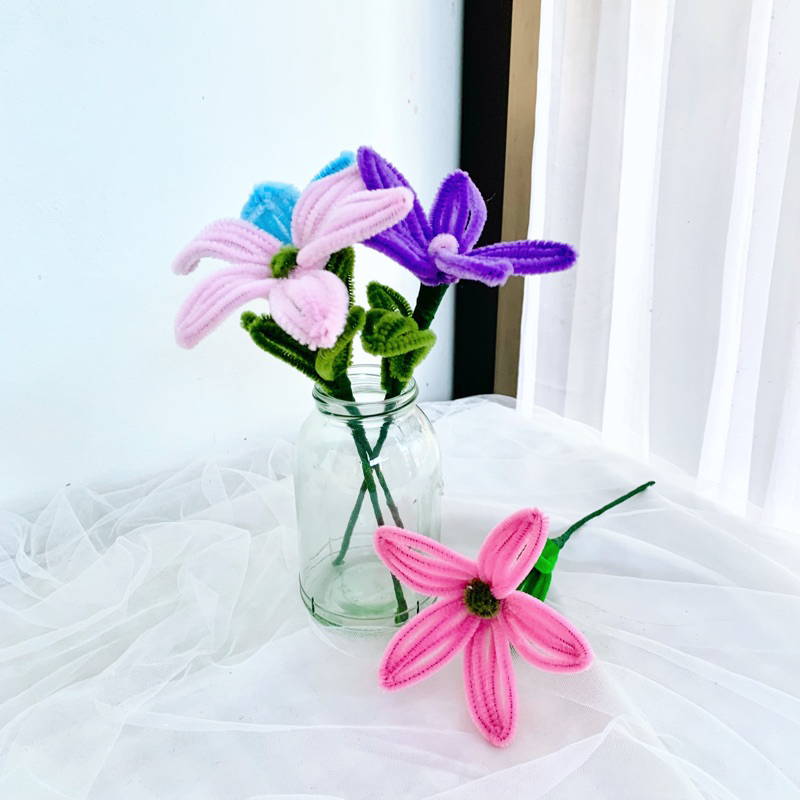 

Bunga Kawat Bulu jadi untuk buket, Paperclean Bunga Jadi untuk Buket