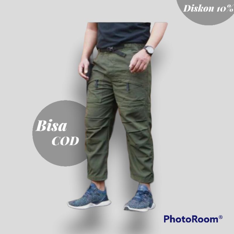 (Bisa COD) Celana Shirwal Muslim Pria Dewasa Outdoor Wudhu Friendly