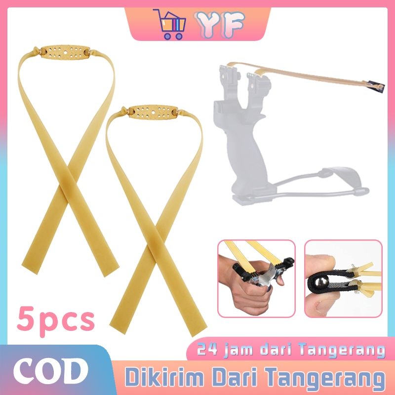 5Pcs Karet Flatband Ketapel 1.5mm Flatband Slingshot Aksesoris Ketapel Tali Karet Ketapel