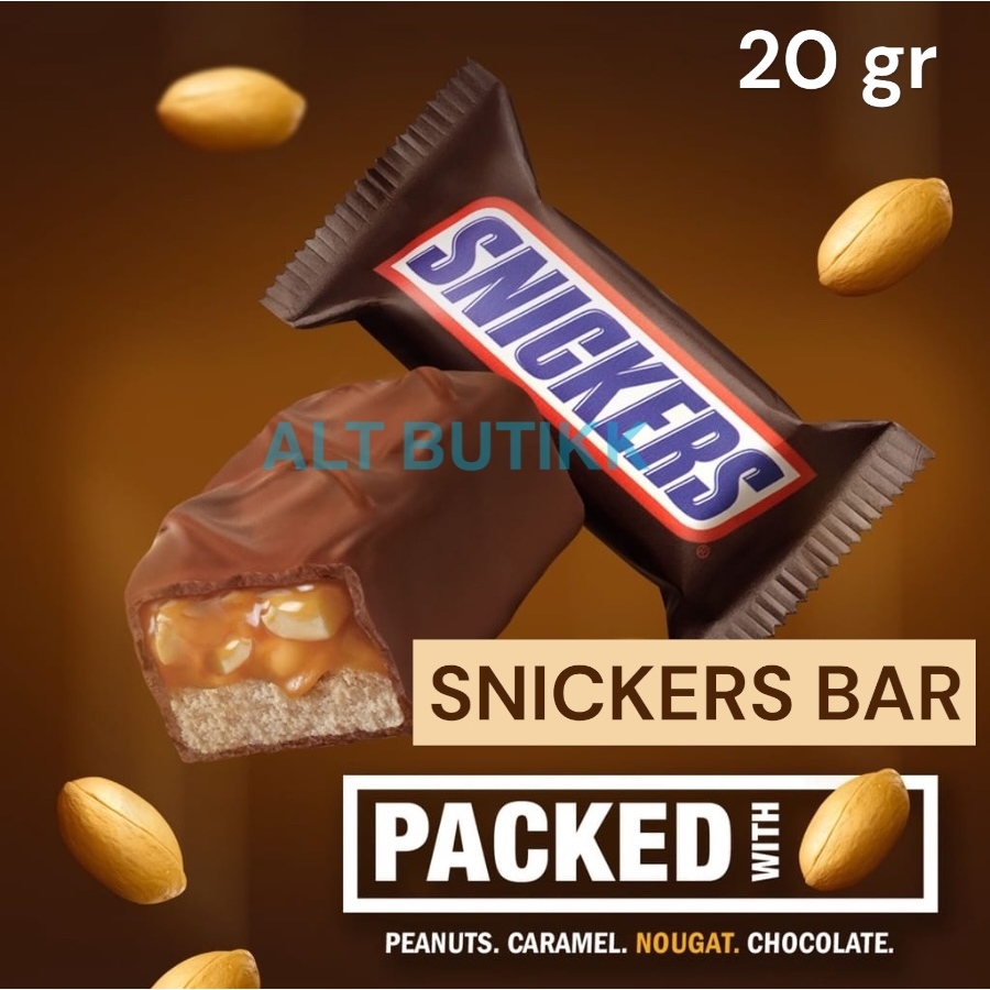 

SNICKERS CHOCOLATE BAR 20 GR | COKELAT SNICKER MINIS