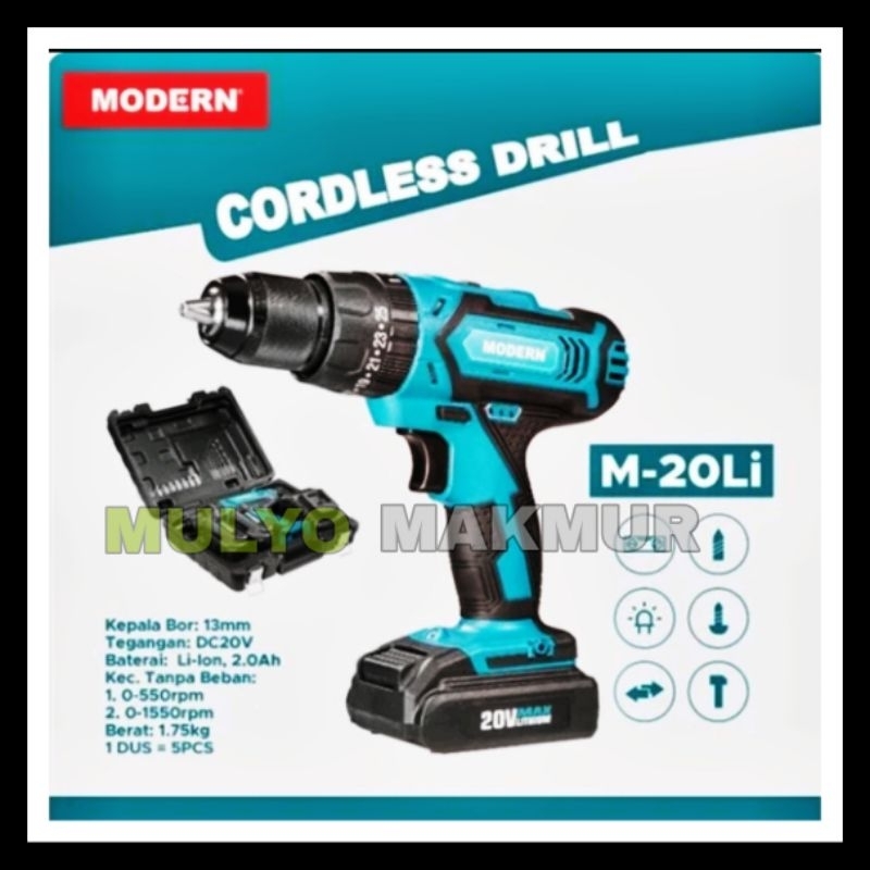 BOR CORDLESS BATERAI MODERN M-20LI