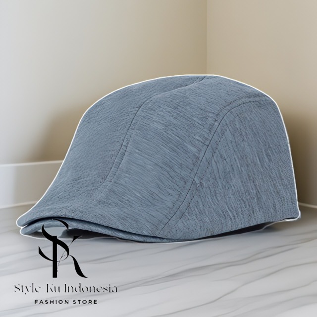 Topi Kodok Pria Vintage Baret Flat Cap Dewasa 356