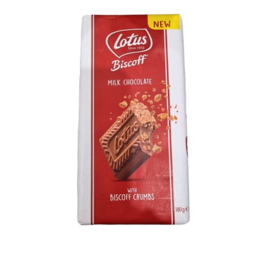 

Lotus Biscoff Milk Chocolate with Biscoff Crumbs Chocolate Bar