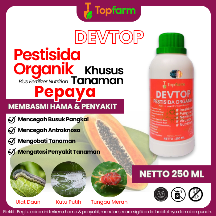 Obat Hama Pohon Pepaya / Obat Semprot Semut Hama Pepaya / Obat Hama Patek Pepaya / Obat Hama Kutu Da