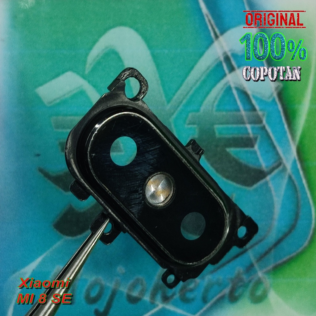 Xiaomi MI 8 SE (2018) Frame lensa / ring kaca kamera dan LED flash belakang ori copotan | eXe Comp