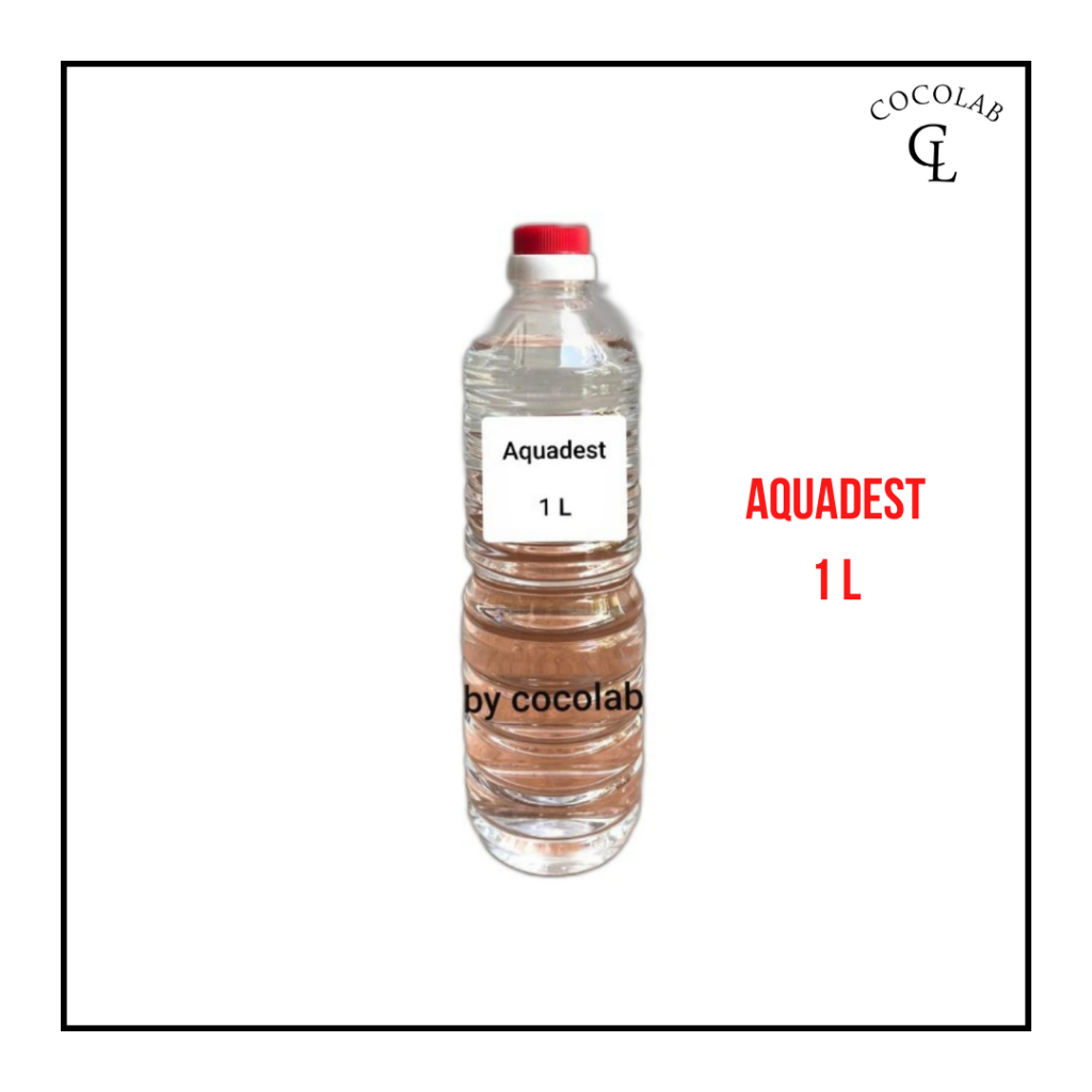 Promo Aquadest Akuades Aquades Air Suling Kemasan 1 Liter