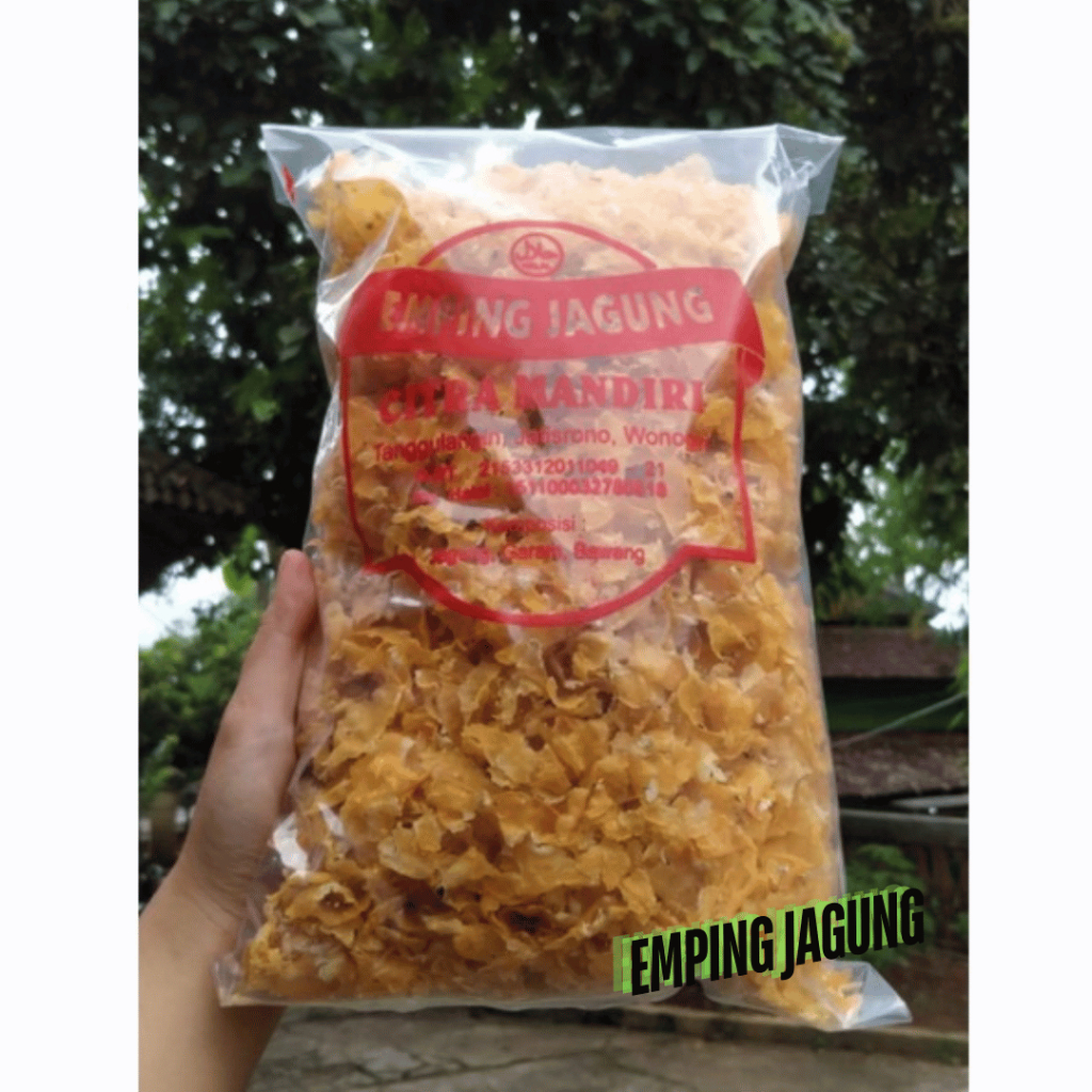 Termurah emping mentah 1 kg emping manis mentah emping jagung pedas manis