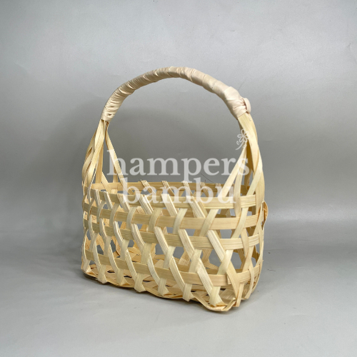 Tas Anyaman Bambu/ Tas Bingkisan 2 Toples Tabung Jar 500ml