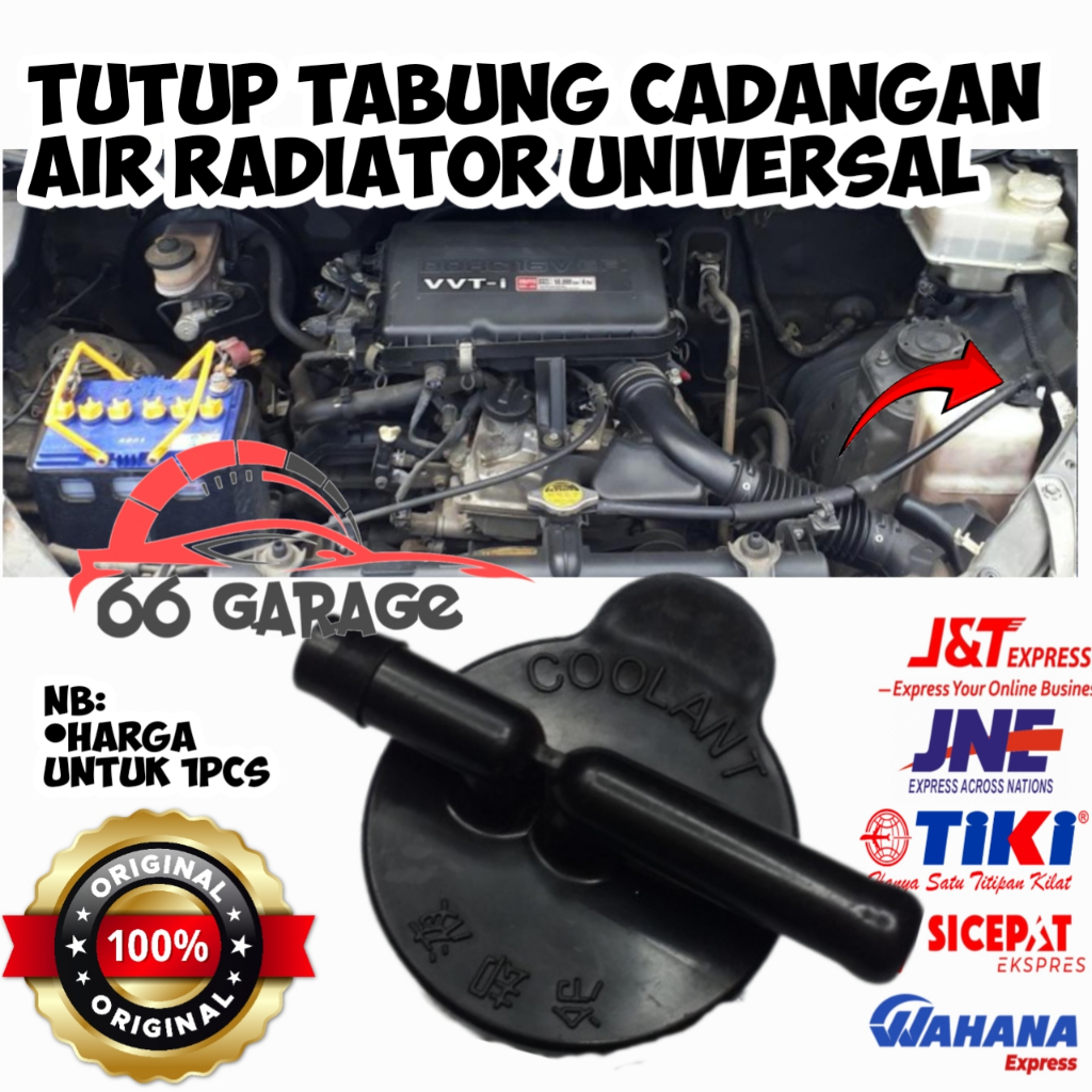 Tutup Tabung Cadangan Air Radiator Universal/ Tutup Radiator Universal