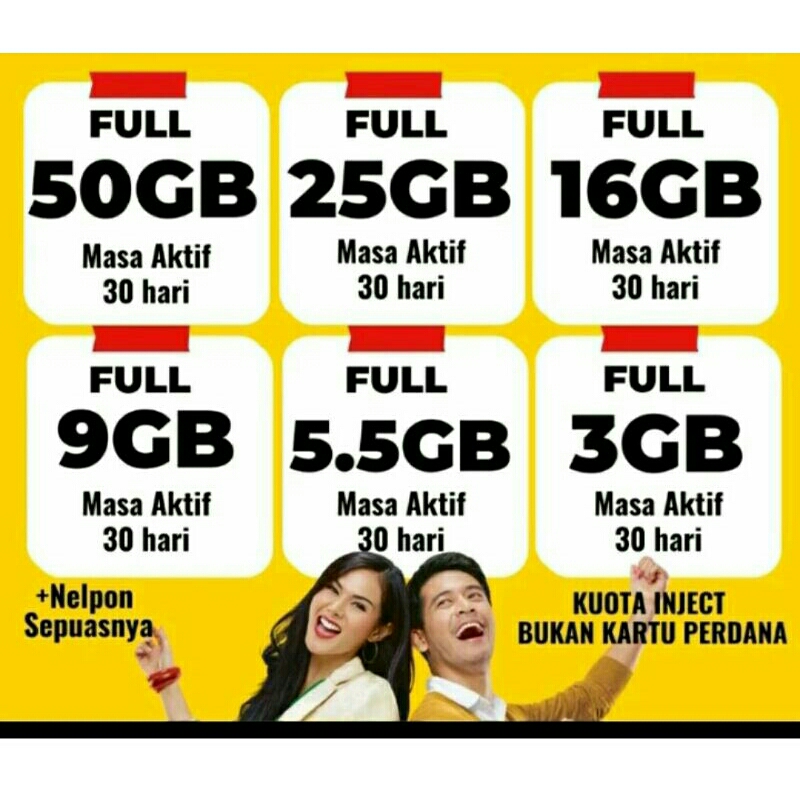 KUOTA INDOSAT BULANAN MINGGUAN HARIAN / ISI ULANG DATA INDOSAT 30 HARI 28 HARI 14 HARI 7 HARI 5 HARI