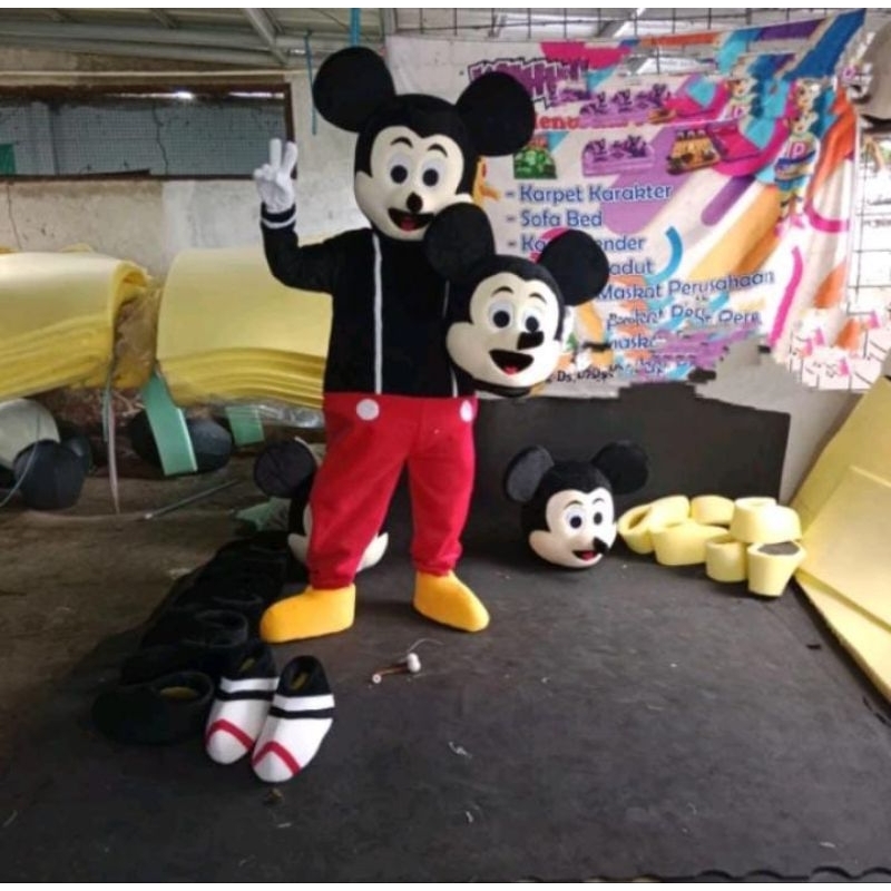 Kostum Badut Mickey Mouse