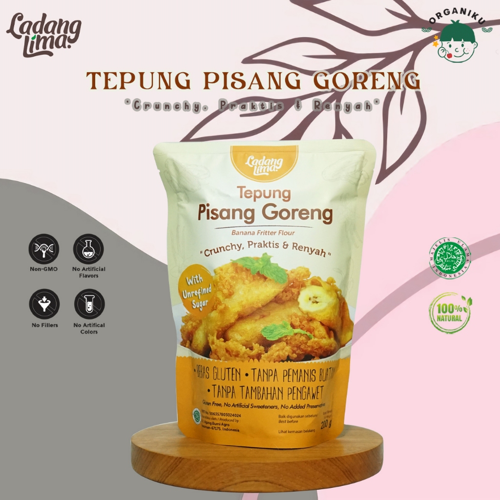 

Ladang Lima Gluten Free Tepung Pisang 200gr