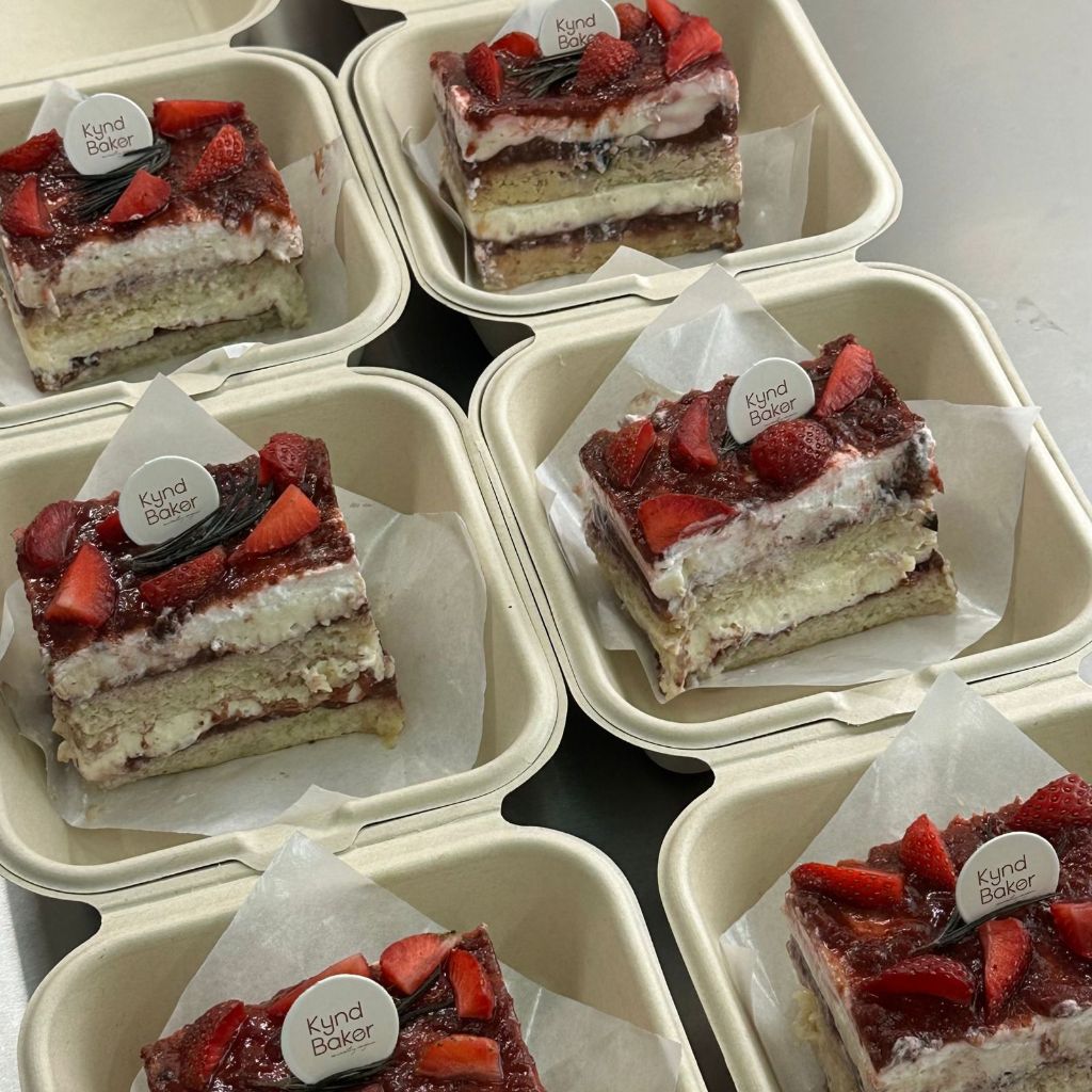 

KYND BAKER Strawberry Misu` Plant Based Vegan Vegetarian