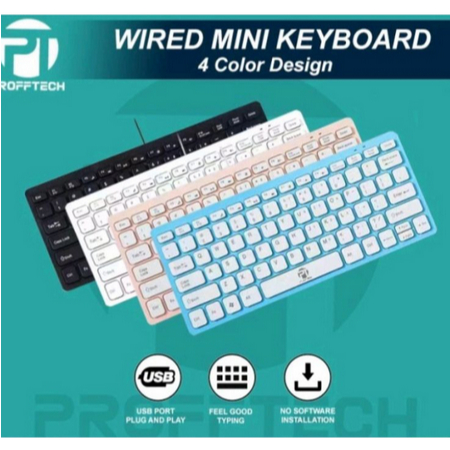 itstore Keyboard Mini Multimedia USB Profftech / Digigear K1000 / KP100 Support Windows / MAC